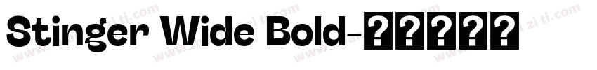 Stinger Wide Bold字体转换